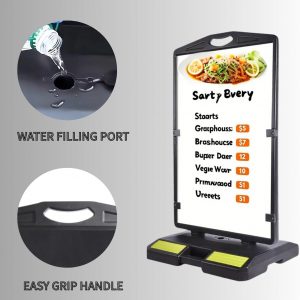 letreros publicitarios para exteriores con base de agua | cartel resistente para negocios y eventos | incluye impresión